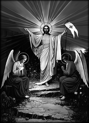 Воскресение Христово - картинки для гравировки